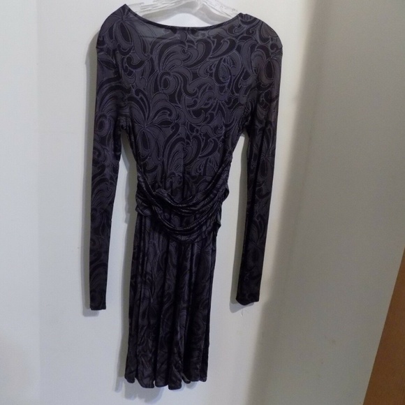 * BANANA REPUBLIC Gray and Brown Print Dress, Small Final Price - Picture 4 of 4